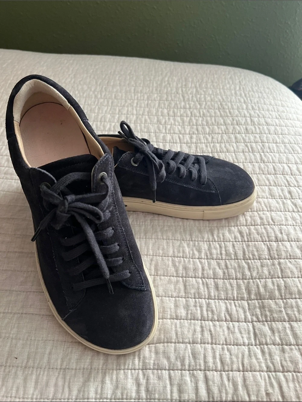 Birkenstock Midnight Blue Suede Low-Top Sneakers